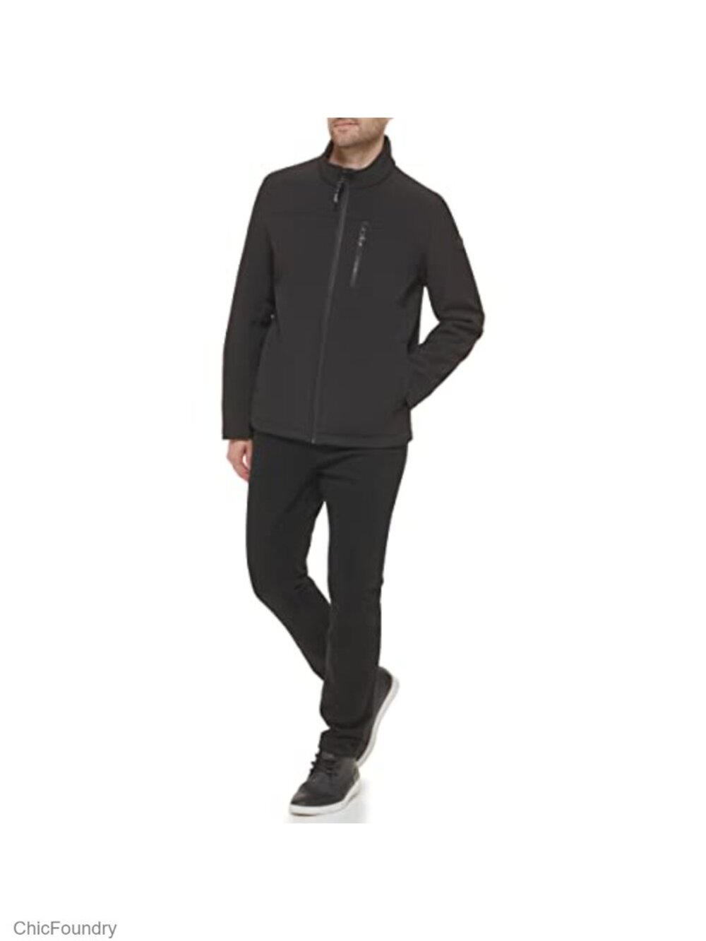 Water Resistant Soft Shell Open Bottom Jacket - Picture 6 of 6